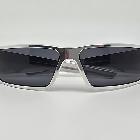 *SOLD* Gatorz Octane Polished Silver Frame Grey Lens Sunglasses w/ Ammo Box Case - Picture 10 of 16